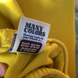 Big Bud Press Easy Pants size L - Mustard Yellow (bright)